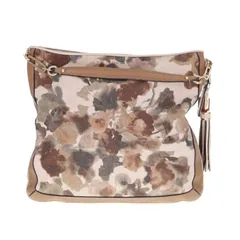【中古】 COACH コーチ 28322 ワンショルダーバッグ 花柄 レディース メンズ バッグ ベージュ ブラウン ブランド