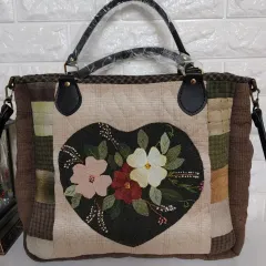 キルトハンドメイド 大きなバッグ