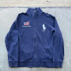 ポロ ラルフローレン BIG ポニー USA 星条旗 ジップアップ ジャケット