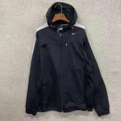 ナイキ カジュアル 刺繍 ロゴ 弱起毛 トラックジャージ フーディー ジップアップ L A05890