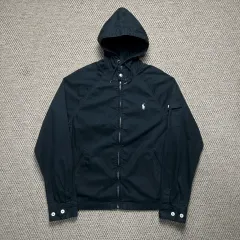POLO RALPH LAUREN ポロラルフローレン コットン フード ジャケット ブラック M
