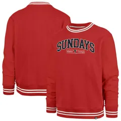 フォーティセブンブランド メンズ アウター パーカー・スウェット シャツ フリース 47 Brand Mens 47 Red Atlanta Falconsundays Clubhouse View Sierra Fleece Pullover Sweatshのサムネイル