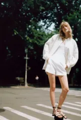 ZARA ザラ ハイウエスト バミューダ パンツ