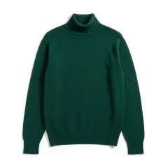ポロ ラルフローレン グリーン カラー タートルネック ニット L