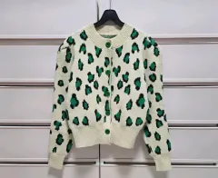 レオパード ニット カーディガン 新品