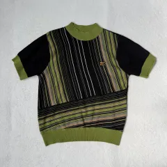 実寸確認 ウール 半袖 ニット 0304T