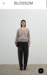 ブラッサム・エイチ・カンパニー PEARL V NECK KNIT アンゴラニット