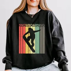 Simply Sage Market レディース アウター パーカー・スウェット シャツ Simply Sage Market Snowboarding Silhouette Colorfulines Womens Lightweight Garment Dy