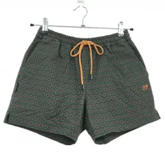 【美品】マスターバニー ショートパンツ カーキ×オレンジ 総柄 裏地メッシュ  レディース 0(S) ゴルフウェア MASTER BUNNY EDITION