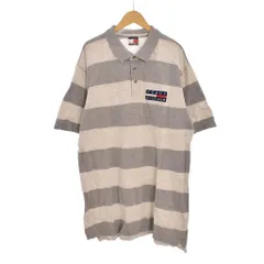 トミーヒルフィガー TOMMY HILFIGER ポロシャツ 半袖 ロゴ グレー ■ECD001