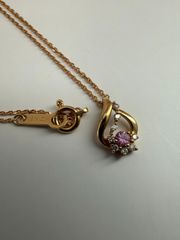 K18 ルビー ダイヤモンド スイング ペンダント - メルカリ