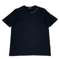 新品同様】モンクレール レタリングロゴワッペン Tシャツ 24SSブラック