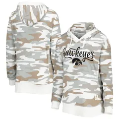 プレスボックス レディース アウター パーカー・スウェット Womens Pressbox Camo Iowa Hawkeyesan Pablo Pullover Hoodie Iwa Green グリーン