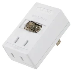 【新品】オーム電機 電源タップ LEDスイッチ付 2個口｜HS-TMP2B2-W 00-2241のサムネイル