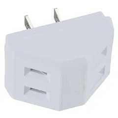 【新品】オーム電機 三角2口タップ 白｜HS-TM2SA1-W 00-1815のサムネイル