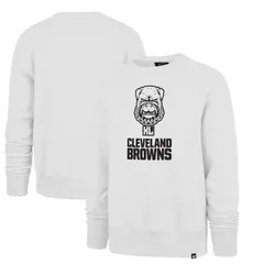 フォーティセブンブランド メンズ アウター パーカー・スウェット プリント シャツ 47 Brand Mens 47 White Cleveland Browns Dawg Pound XL Imprのサムネイル