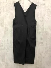 classicalelf クラシカルエルフ コットン リネン ダブルボタン ジャンパースカート ワンピース sizeL/黒 ■◆ レディース