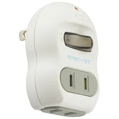 【新品】オーム電機 電源タップ 雷ガード 2個口 白｜HS-TMP2M3PBT-W 00-5091のサムネイル