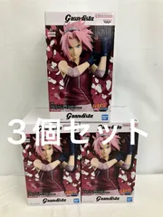 未開封 NARUTO ナルト 疾風伝 Grandista 春野サクラ フィギュア ３個 LF3A69 f101