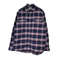 JACHS ヘビーフランネルシャツ チェック マルチカラー(メンズ L)中古 古着 X6511