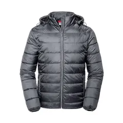 ラッセルアスレチック メンズ アウター ジャケット・ブルゾン Russell Athletic Russell Adults Unisex Hooded Nano Jacket Iron Gray グのサムネイル