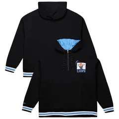ミッチェルネス メンズ アウター パーカー・スウェット キルティング フリース Mens Mitchell Ness Black Cleveland Cavaliers Throw It Back Qのサムネイル