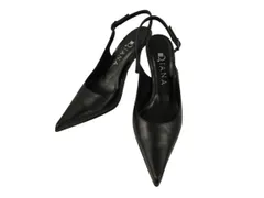 ダイアナ DIANA パンプス ポインテッドトゥ ストラップ ピンヒール 21cm ブラック 黒 靴 シューズ