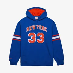 ミッチェルネス メンズ アウター パーカー・スウェット Mens Mitchell Ness Patrick Ewing Blue New Yorknicks Name Number Hoodie Kのサムネイル