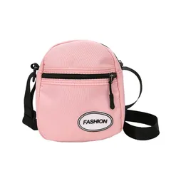 【新品】 [UMIYI] ミニ ショルダーバッグ レディース 軽量 スマホバッグ 斜めがけ 肩掛け お財布ポシェット カバン ミニバッグ 小さめ エコバッグ お散歩バッグ 通学 小物入れ 大容量 メンズ ユニセックス 便利 大学生 中学生 タイプAピンク
