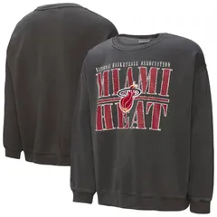 ミッチェルネス メンズ アウター パーカー・スウェット シャツ ダウン フリース Mens Mitchell Ness Black Miami Heat NBA Downtown Collectionのサムネイル