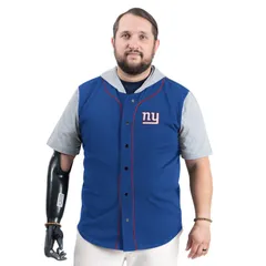 カール バンクス メンズ トップス Tシャツ Mens GIII Sports by Carl Banks Royal New York Giants Adaptive Home Teamagnetic ButtonUp Top Gia Blue ブルー