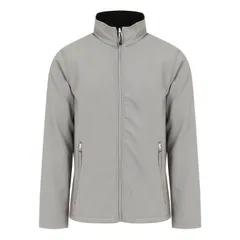 レガッタ メンズ アウター ジャケット・ブルゾン Regatta Mens Ascender Plain Double Layered Soft Shell Jacket Mineral Grey And Black ブラック