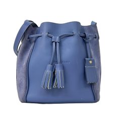 agnes.b 巾着 ショルダーバッグ アリス 牛床革 ブルー - メルカリ