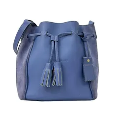 LONGCHAMP(ロンシャン) ショルダーバッグ ペネロペ 2062861564 ブルーグレー×パープル 巾着型/タッセル レザー