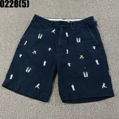 ポロラルフローレン ネイビー 刺繍 ハーフパンツ 31 0228