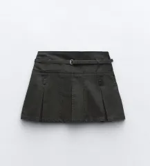 ザラ ダークグレー ミニスカート S