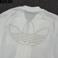 アディダス 白/GOLD 3本線 トラック ジャケット100 0311