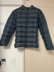 ポロ ラルフローレン タータンチェック ダウン パディング