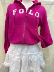 ポロ ラルフローレン ピンク フルジップアップ フーディー Tシャツs