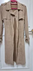 スウェード トレンチ コート M