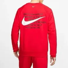 L NIKE ダブル BIG スウッシュ フューチュラ クルー トップス スウェット