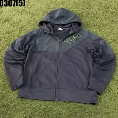 ナイキ フード ジップアップ ジャケット チャコール m 0307