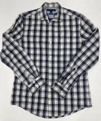 ドライ完了 トミーヒルフィガー チェック シャツ 長袖 シャツ