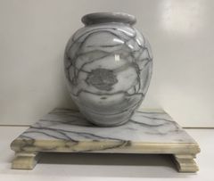 大理石 花瓶 グレー 細長い - メルカリ