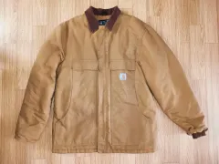Carhartt カーハート ブラウン ダック コーデュロイ ウォーク ジャケット (L)