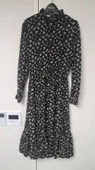 レディース ブラック ロング ONE PIECE <ほぼ新品>