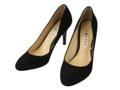 ダイアナ DIANA パンプス スエード ハイヒール 21.0cm ブラック 黒 レザー 靴 シューズ