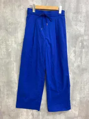 GLOBAL WORK グローバルワーク リネン混 オテラク リネンイージー ワイド パンツ sizeS/青 ■◆ レディース