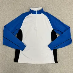 M フットジョイ ゴルフ ハーフジップ 長袖 Tシャツ 0210M