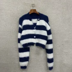 ヴィンテージ ストライプ クロップド Tシャツ